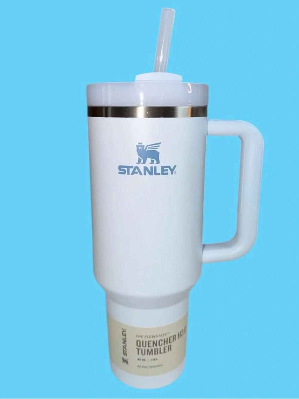 Stanley POSHMARK Swag 40 oz H2O Quencher Light Blue New - Picture 2 of 5
